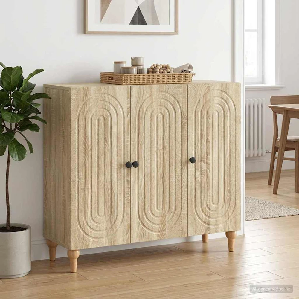 Kabalas Sonoma ąžuolas 89 x 34,5 x 80 cm Apdirbta mediena