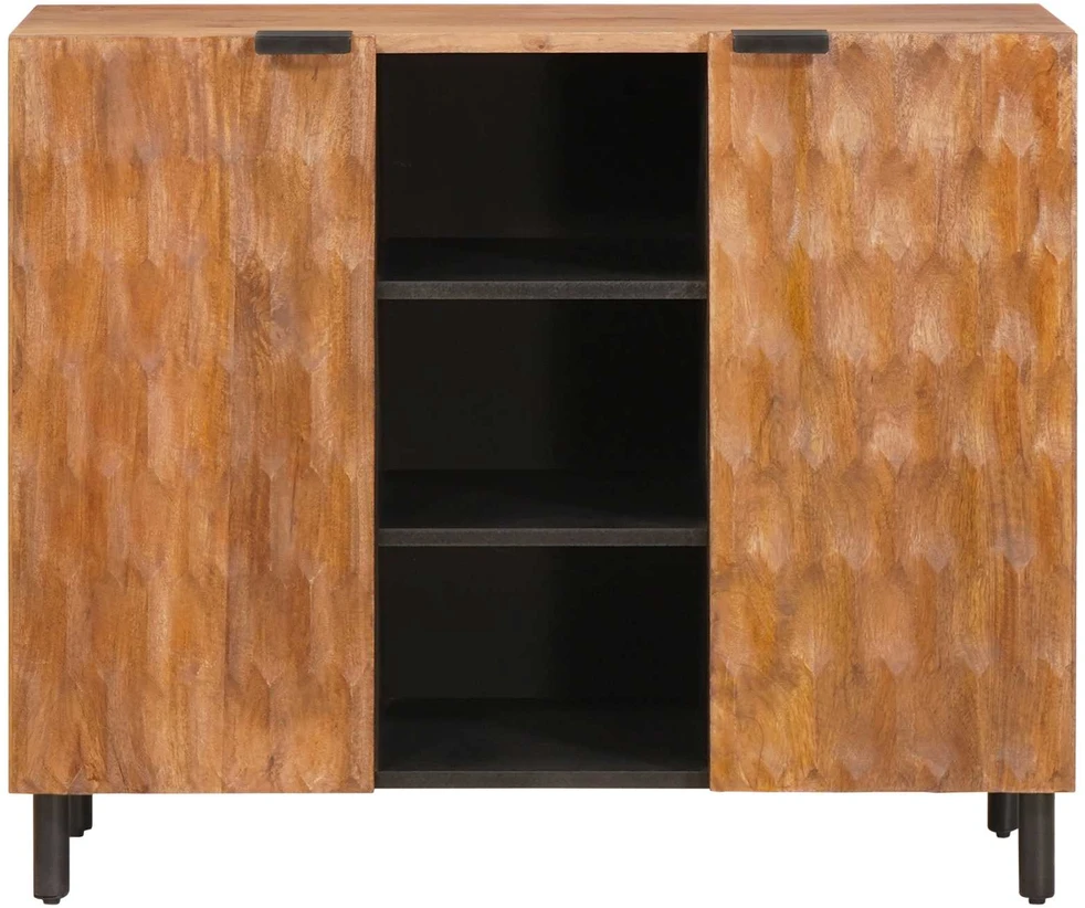 Kabalas su lentyna Akacijos ruda apdaila 90 x 33 x 75 cm