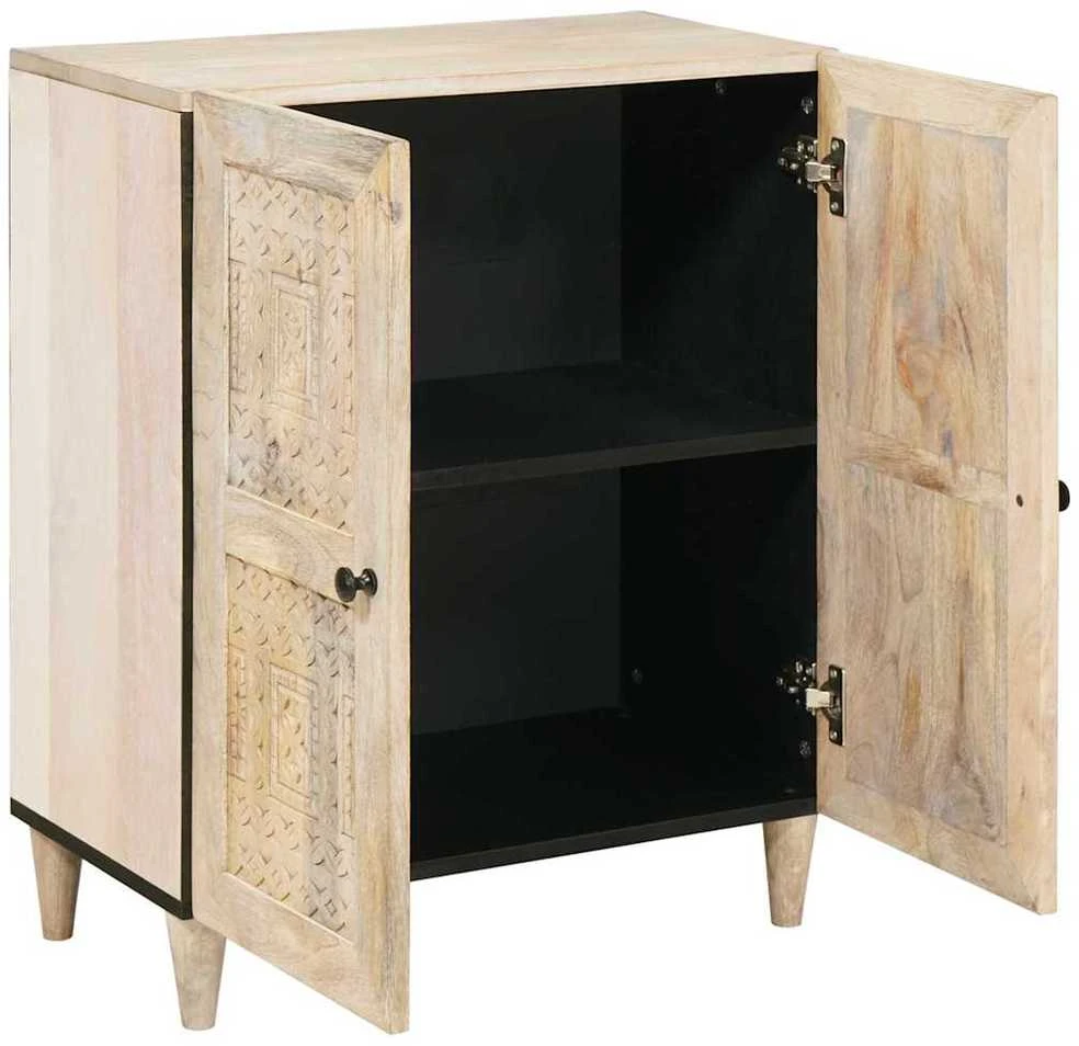Kabalas Balta 60 x 33 x 75 cm mango medienos masyvas