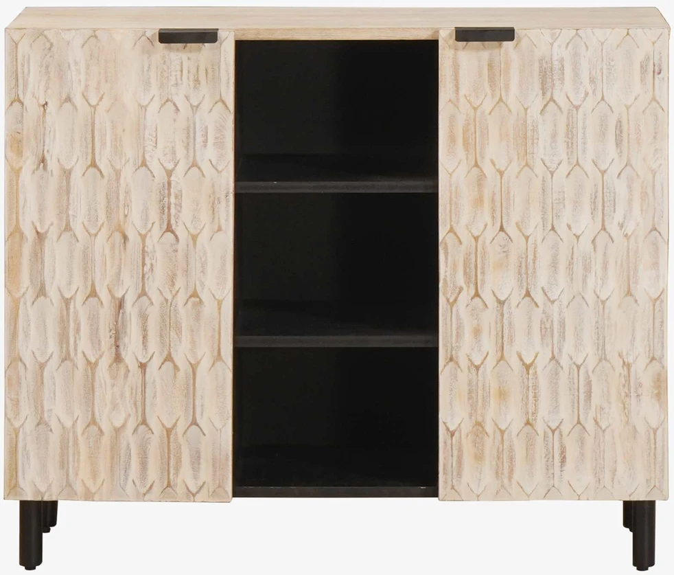 Kabalas su lentyna Baltos skalbimo apdaila 90 x 33 x 75 cm