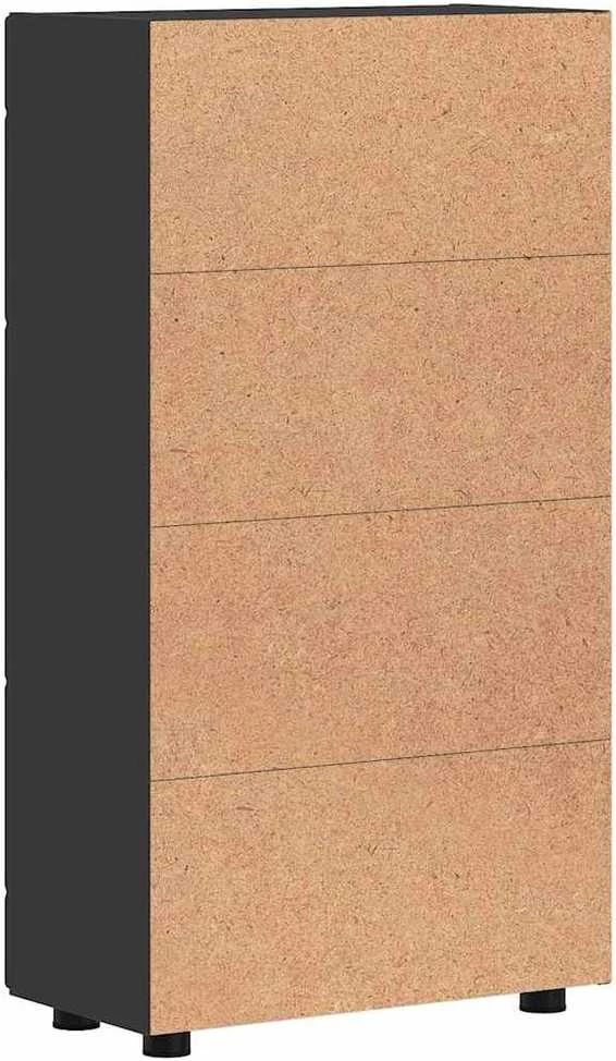Kabalas FLORIN 55,5 x 29 x 100 cm Juoda Apdirbta mediena