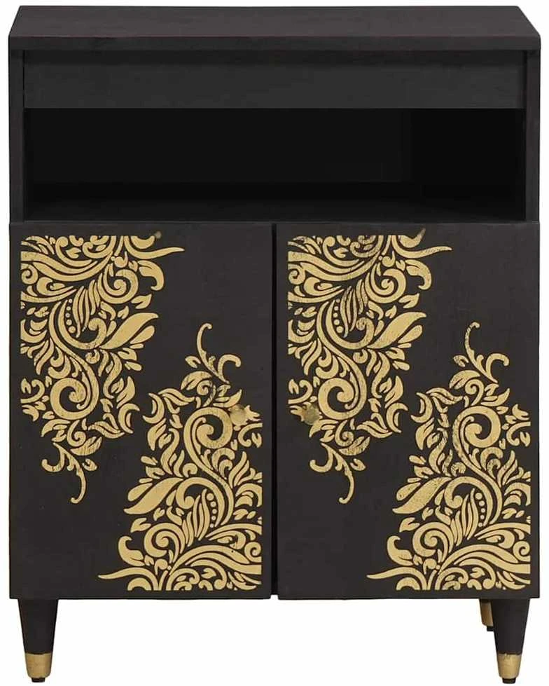 Kabalas Juoda 60 x 33 x 75 cm Kietas mango medis