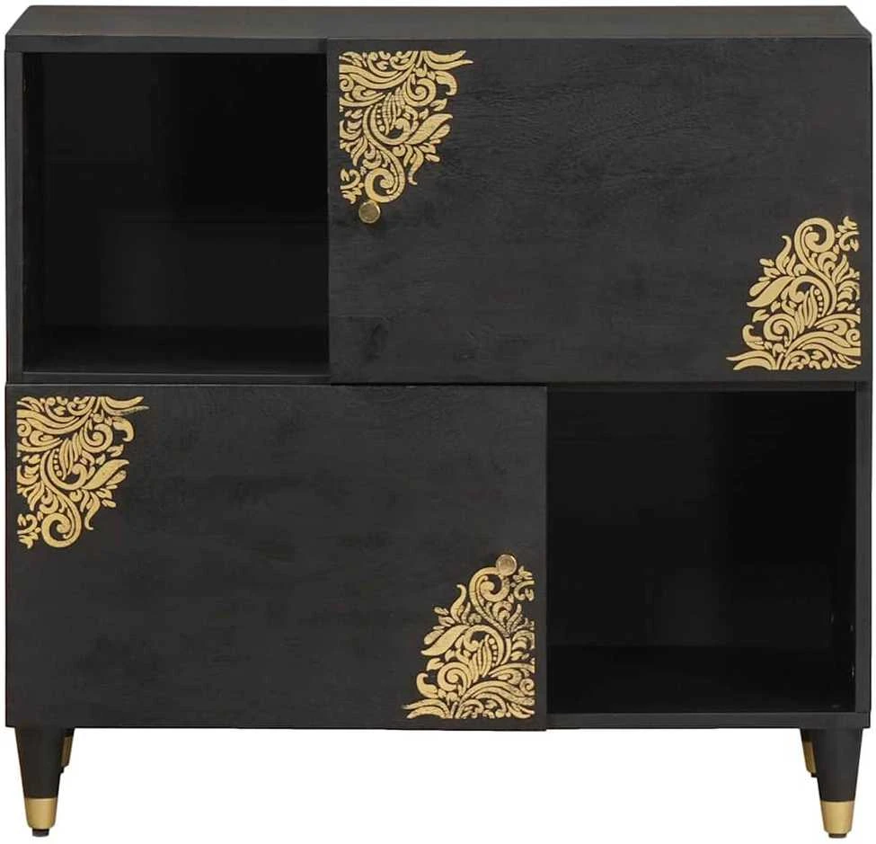 Kabalas Juoda 80 x 33 x 75 cm Kietas mango medis