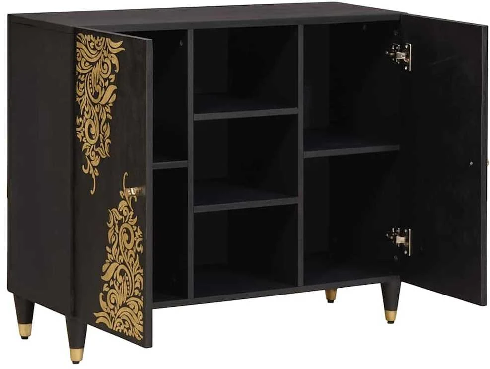 Kabalas Juoda 90 x 33 x 75 cm Kietas mango medis