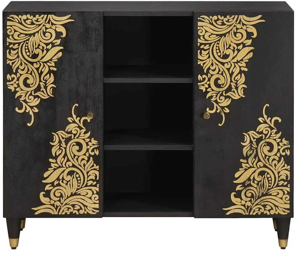Kabalas Juoda 90 x 33 x 75 cm Kietas mango medis