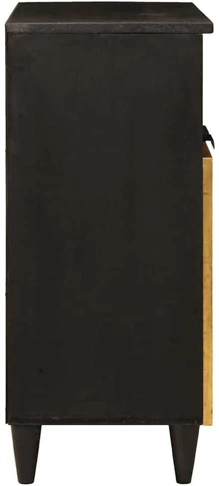 Kabalas Juodas ir auksinis 60 x 33 x 75 cm Kietas mango medis