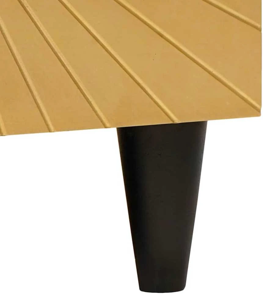 Kabalas Juodas ir auksinis 60 x 33 x 75 cm Kietas mango medis