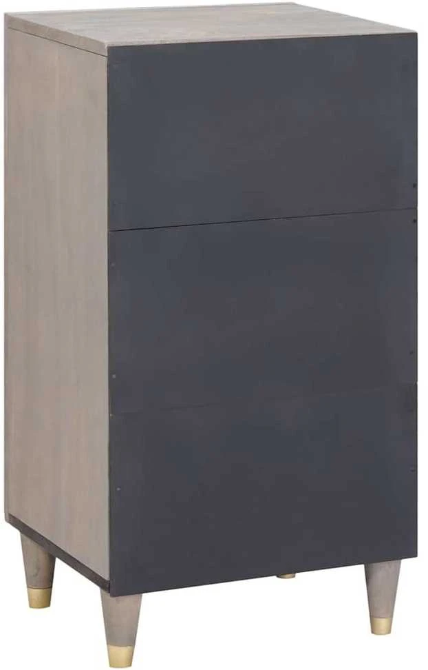 Kabalas Pilkas ir auksinis 40 x 33 x 75 cm Kietas mango medis