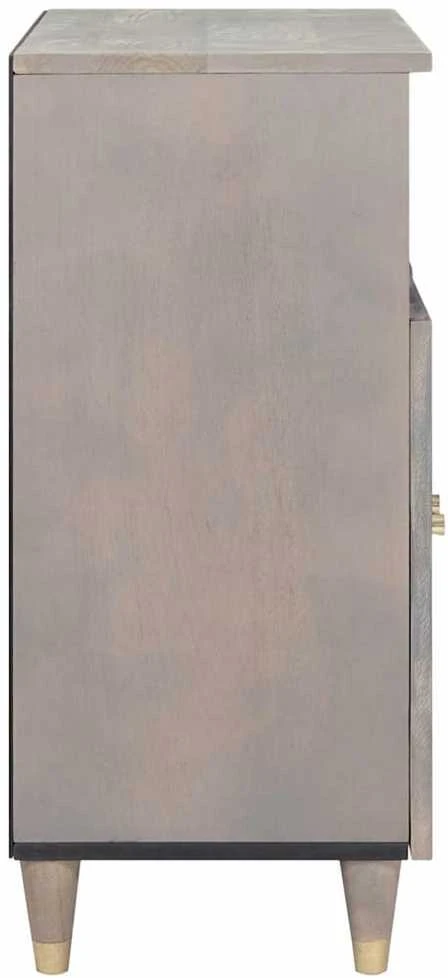 Kabalas Pilkas ir auksinis 60 x 33 x 75 cm Kietas mango medis