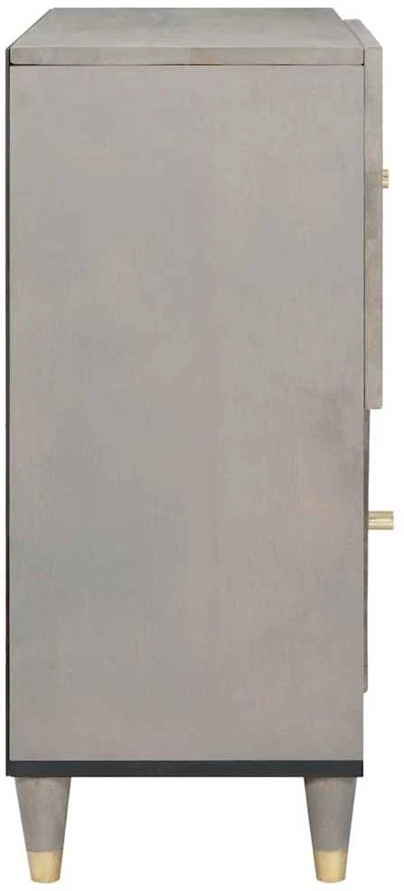 Kabalas Pilkas ir auksinis 80 x 33 x 75 cm Kietas mango medis