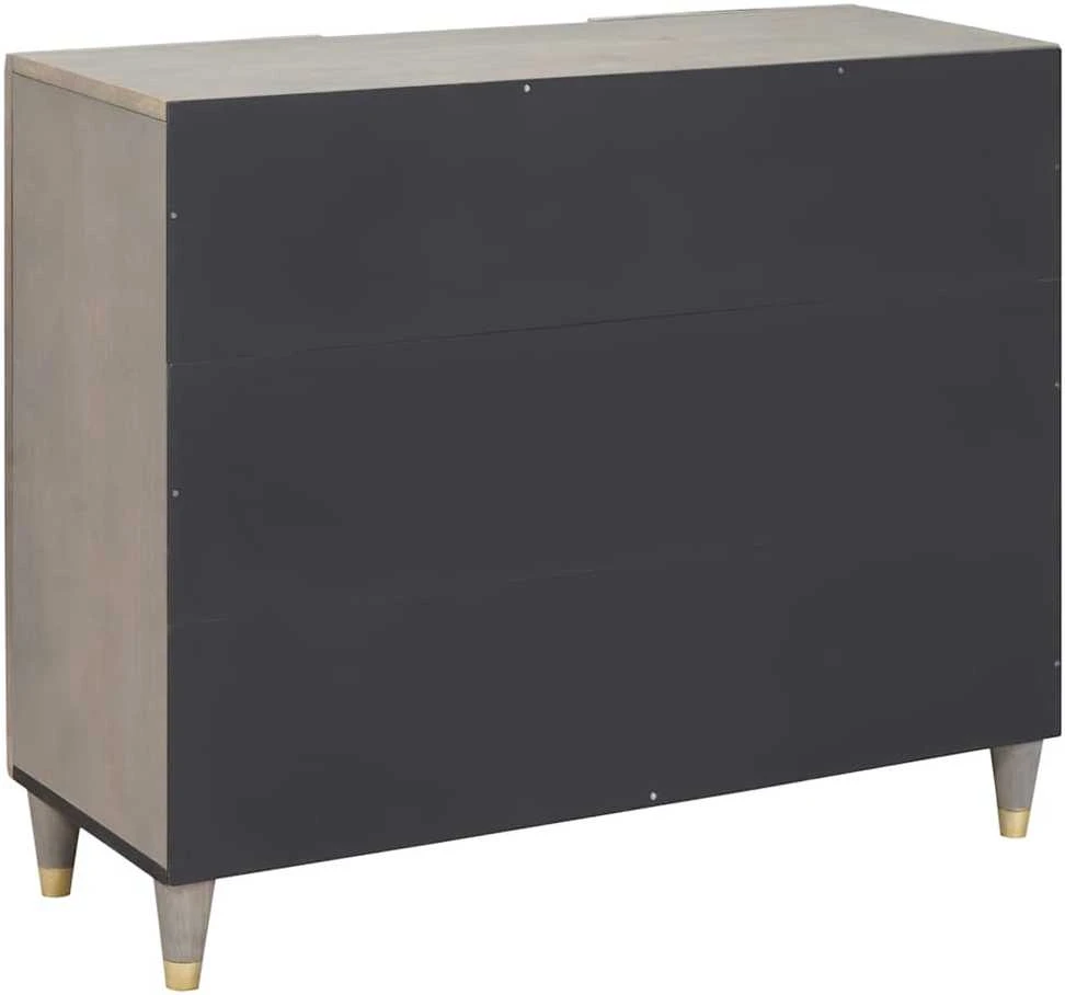 Kabalas Pilkas ir auksinis 90 x 33 x 75 cm Kietas mango medis