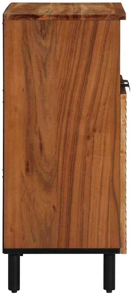 Kabalas su lentyna Ruda 60 x 33 x 75 cm Kietas mango medis