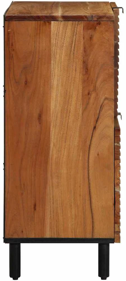 Kabalas su lentyna Ruda 80 x 33 x 75 cm Kietas mango medis