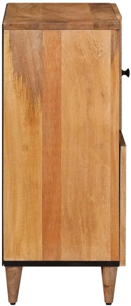 Kabalas su saugykla Natūrali 80 x 33 x 75 cm Kietas mango medis