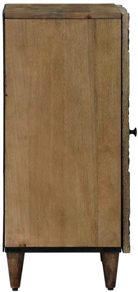 Kabalas su saugykla Ruda 40 x 33,5 x 75 cm Kietas mango medis