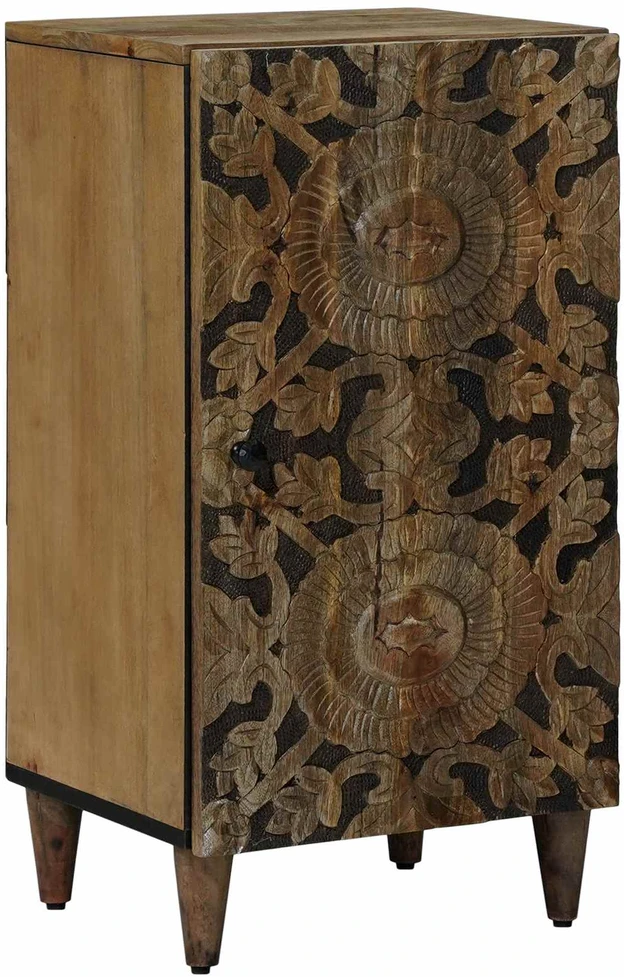 Kabalas su saugykla Ruda 40 x 33,5 x 75 cm Kietas mango medis