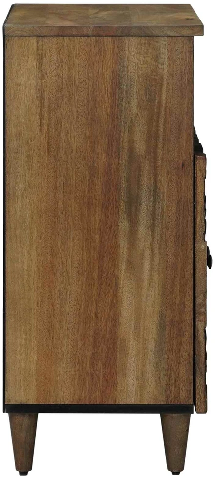 Kabalas su saugykla Ruda 60 x 33,5 x 75 cm Kietas mango medis
