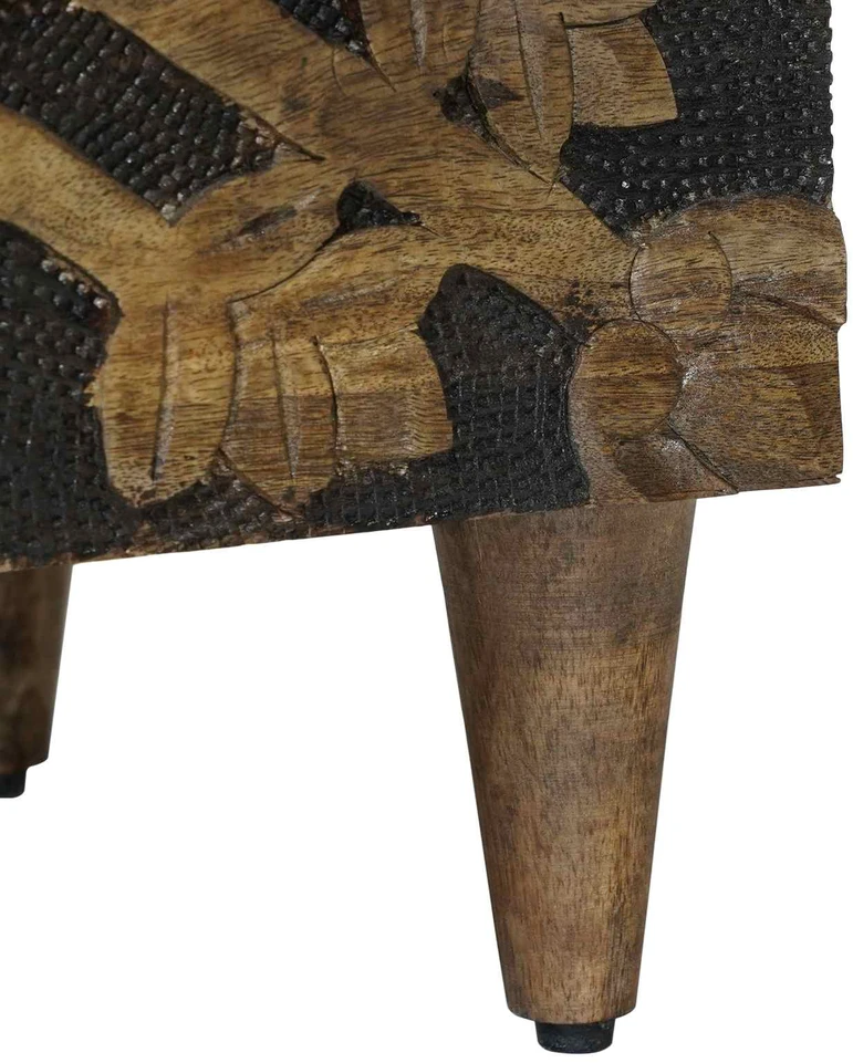Kabalas su saugykla Ruda 80 x 33,5 x 75 cm Kietas mango medis