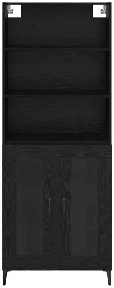 Aukštas spintelė Juodas ąžuolas 69,5 x 34 x 180 cm