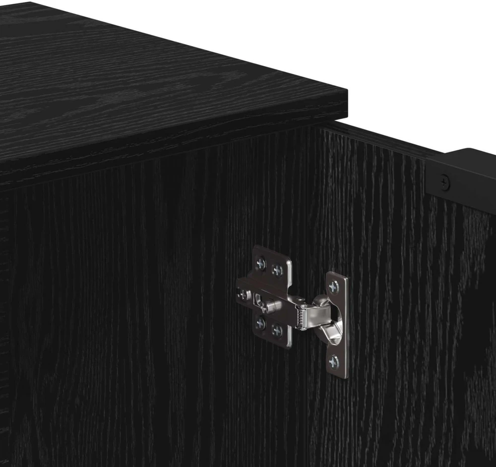 Kabalas 3 vnt. Juodas ąžuolas 121 x 30 x 70 cm Apdirbta mediena