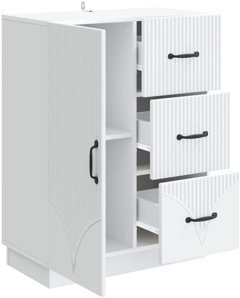 Kabalas Balta 66 x 34,5 x 87 cm Apdirbta mediena