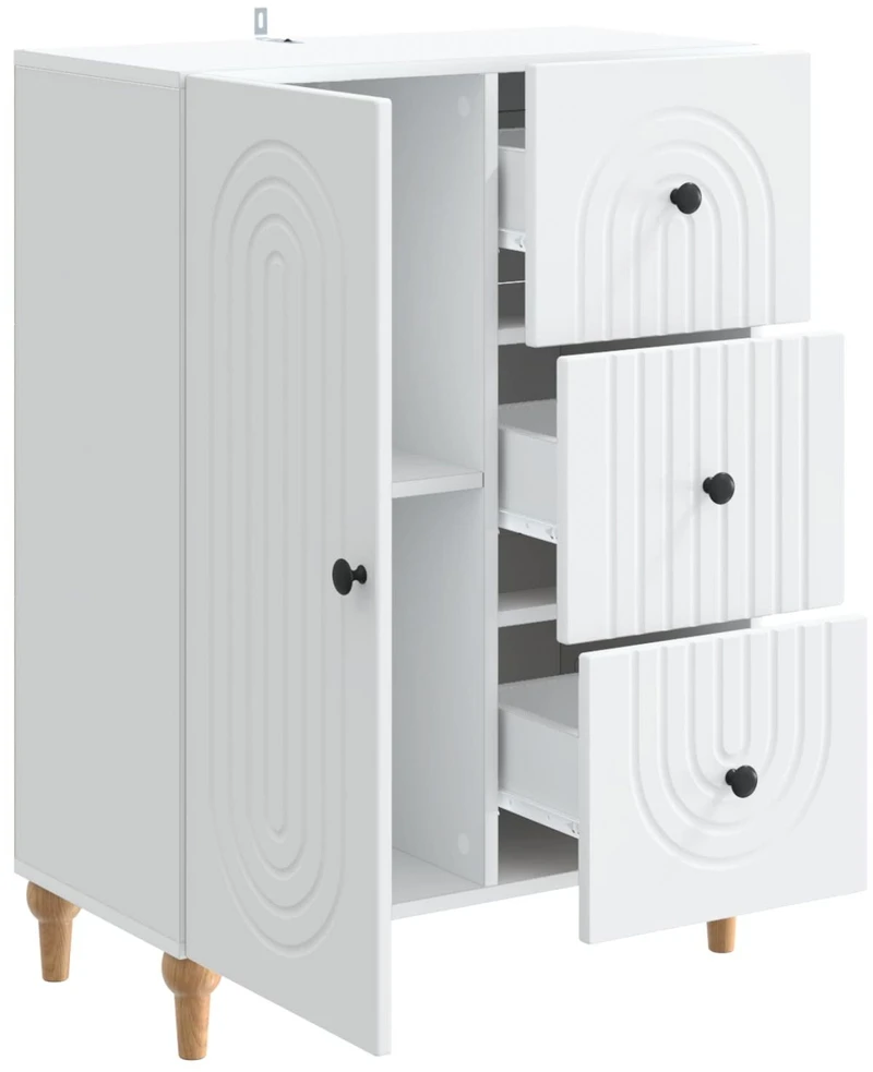 Kabalas Balta 66 x 34,5 x 90 cm Apdirbta mediena