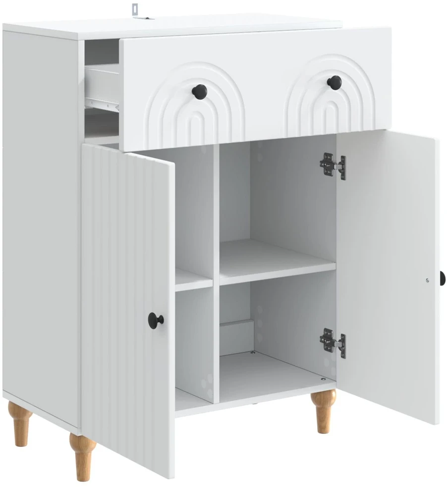 Kabalas Balta 66 x 34,5 x 90 cm Apdirbta mediena