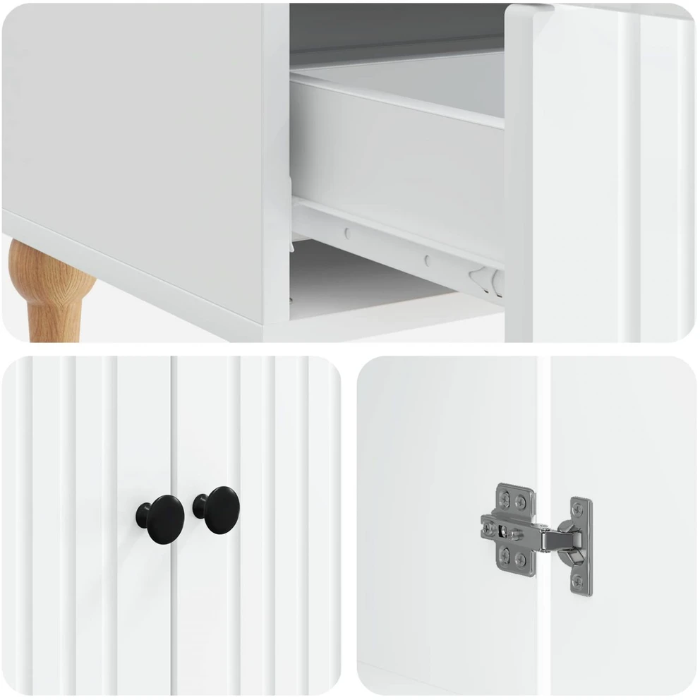Kabalas Balta 66 x 34,5 x 95 cm Apdirbta mediena