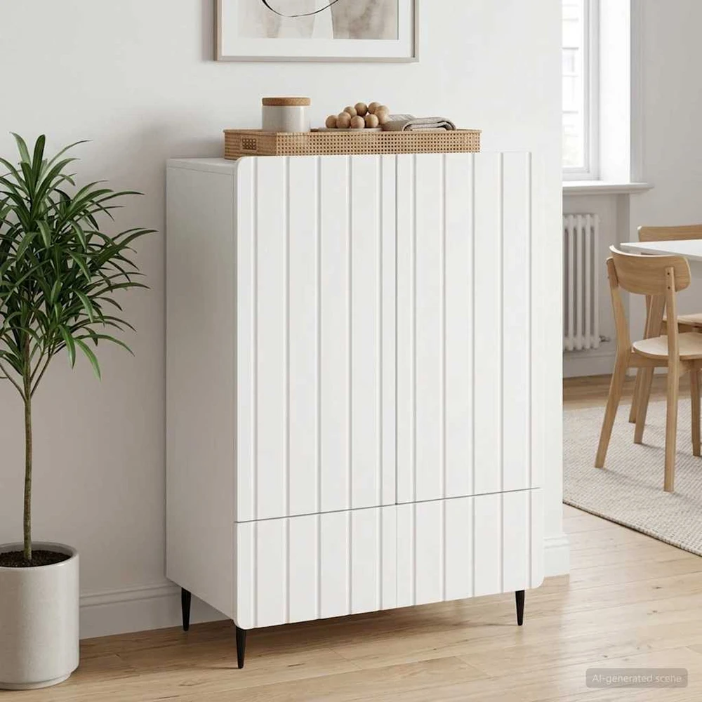 Kabalas Balta 66 x 34,5 x 97 cm Apdirbta mediena