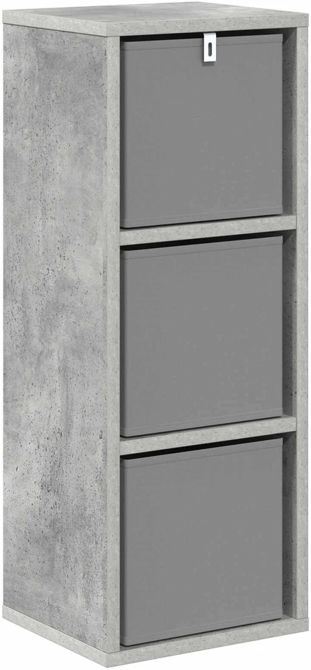 Kabalas su stalčių Betono pilka 25,5 x 22 x 69,5 cm