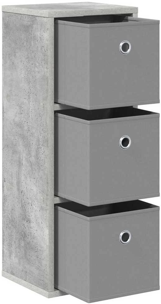 Kabalas su stalčių Betono pilka 25,5 x 22 x 69,5 cm