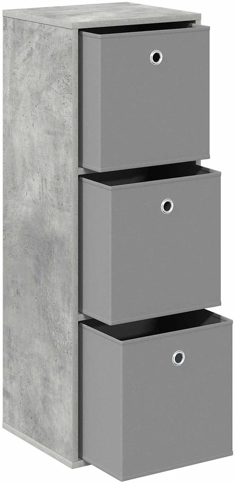 Kabalas su stalčių Betono pilka 35 x 32 x 99,5 cm