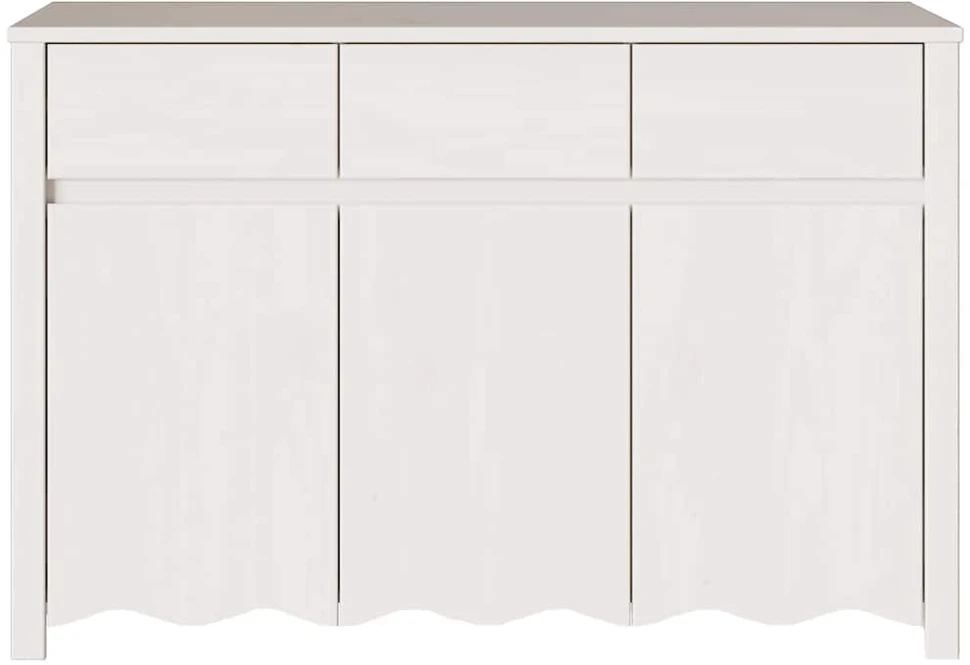 Kabalas su stalčių Drammen Balta 114 x 43 x 75,5 cm