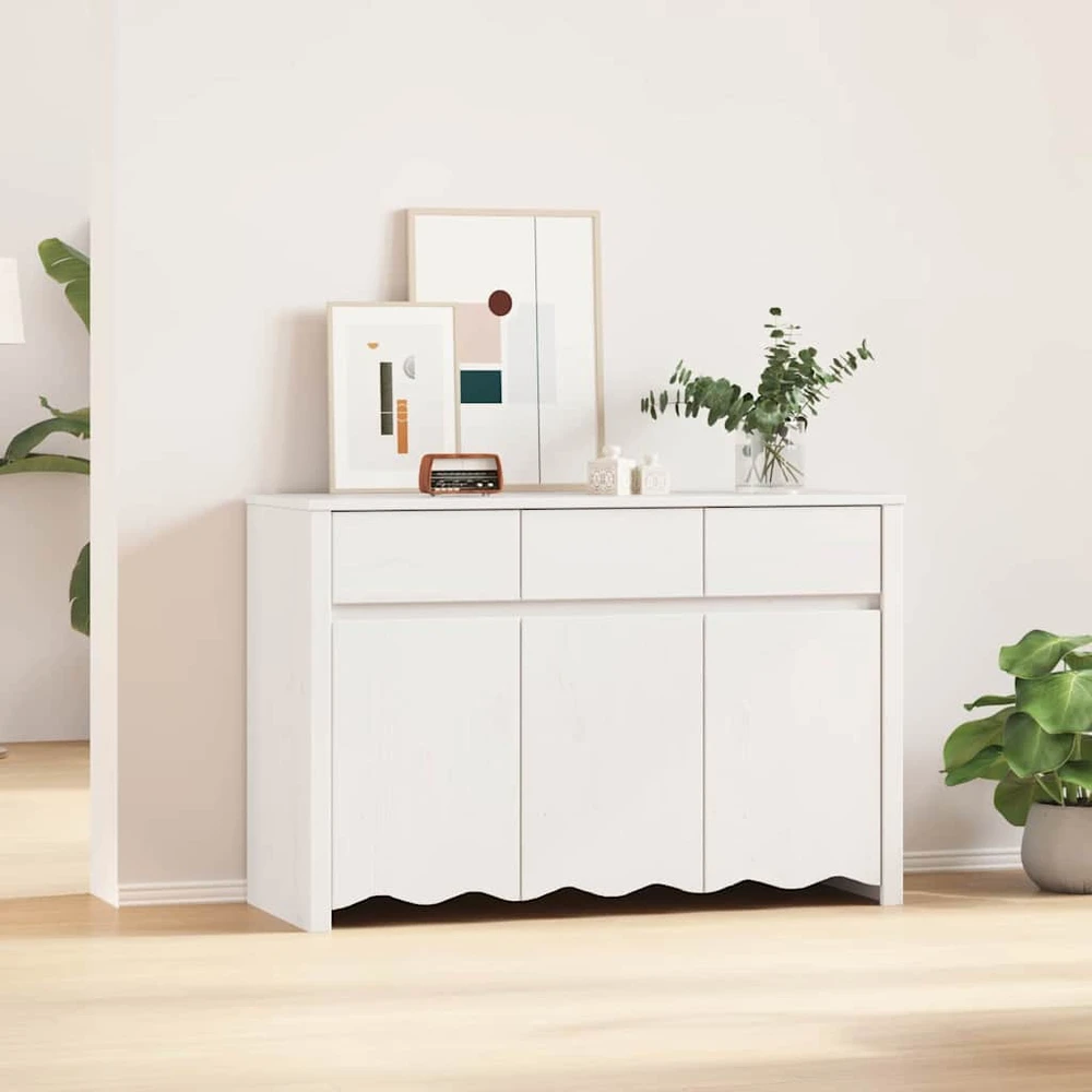 Kabalas su stalčių Drammen Balta 114 x 43 x 75,5 cm