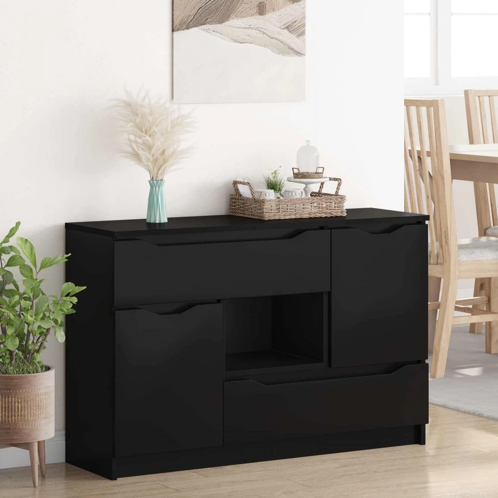 Kabalas Juoda 100 x 30 x 65,6 Apdirbta mediena