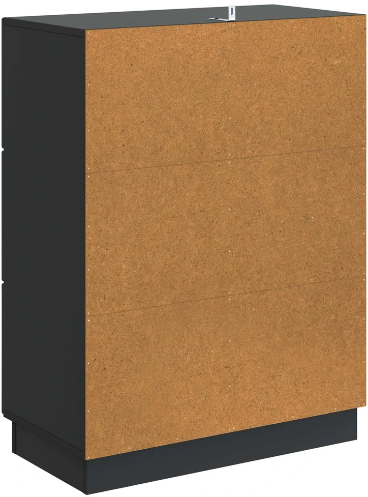 Kabalas su stalčių Juoda 66 x 34,5 x 87 cm Apdirbta mediena