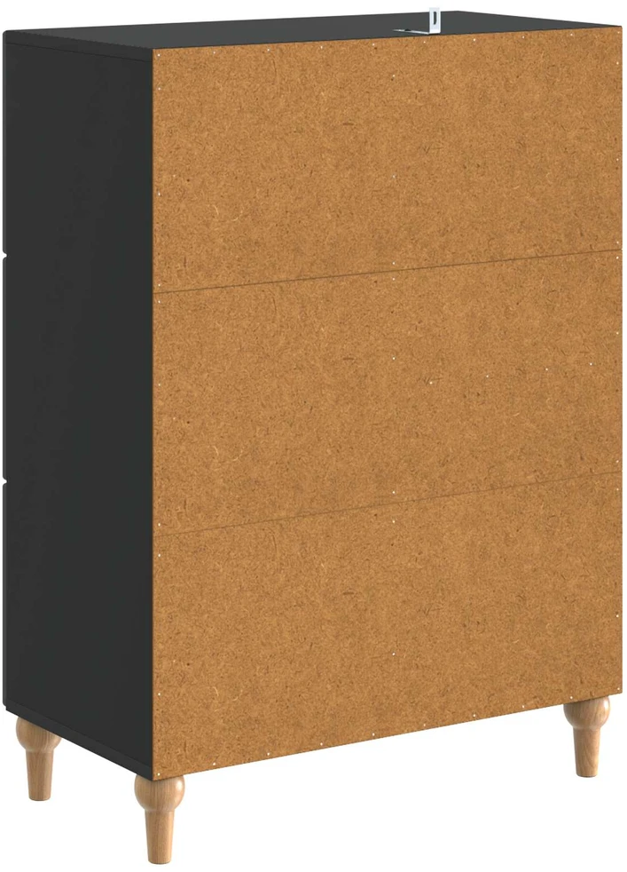 Kabalas Juoda 66 x 34,5 x 90 cm Apdirbta mediena