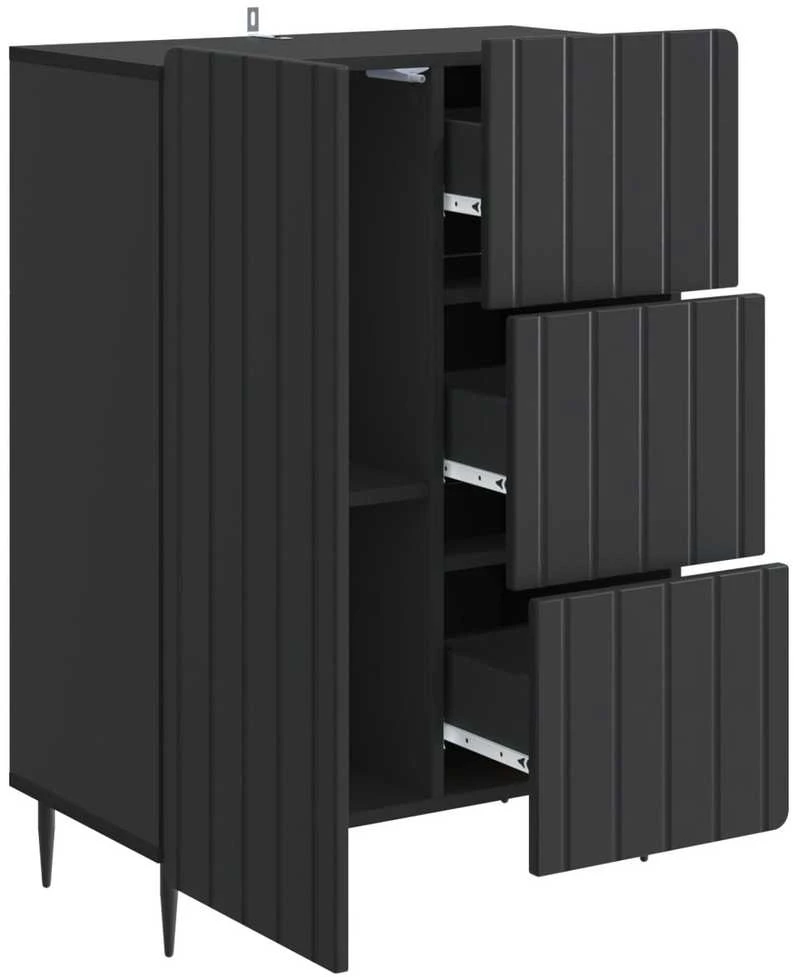 Kabalas Juoda 66 x 34,5 x 91,5 cm Apdirbta mediena