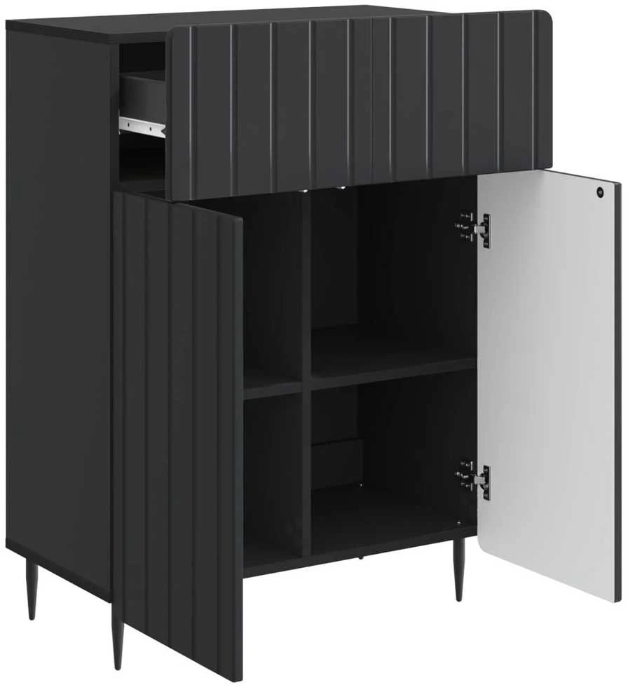 Kabalas Juoda 66 x 34,5 x 92 cm Apdirbta mediena