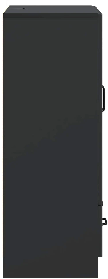 Kabalas su stalčių Juoda 66 x 34,5 x 92 cm Apdirbta mediena
