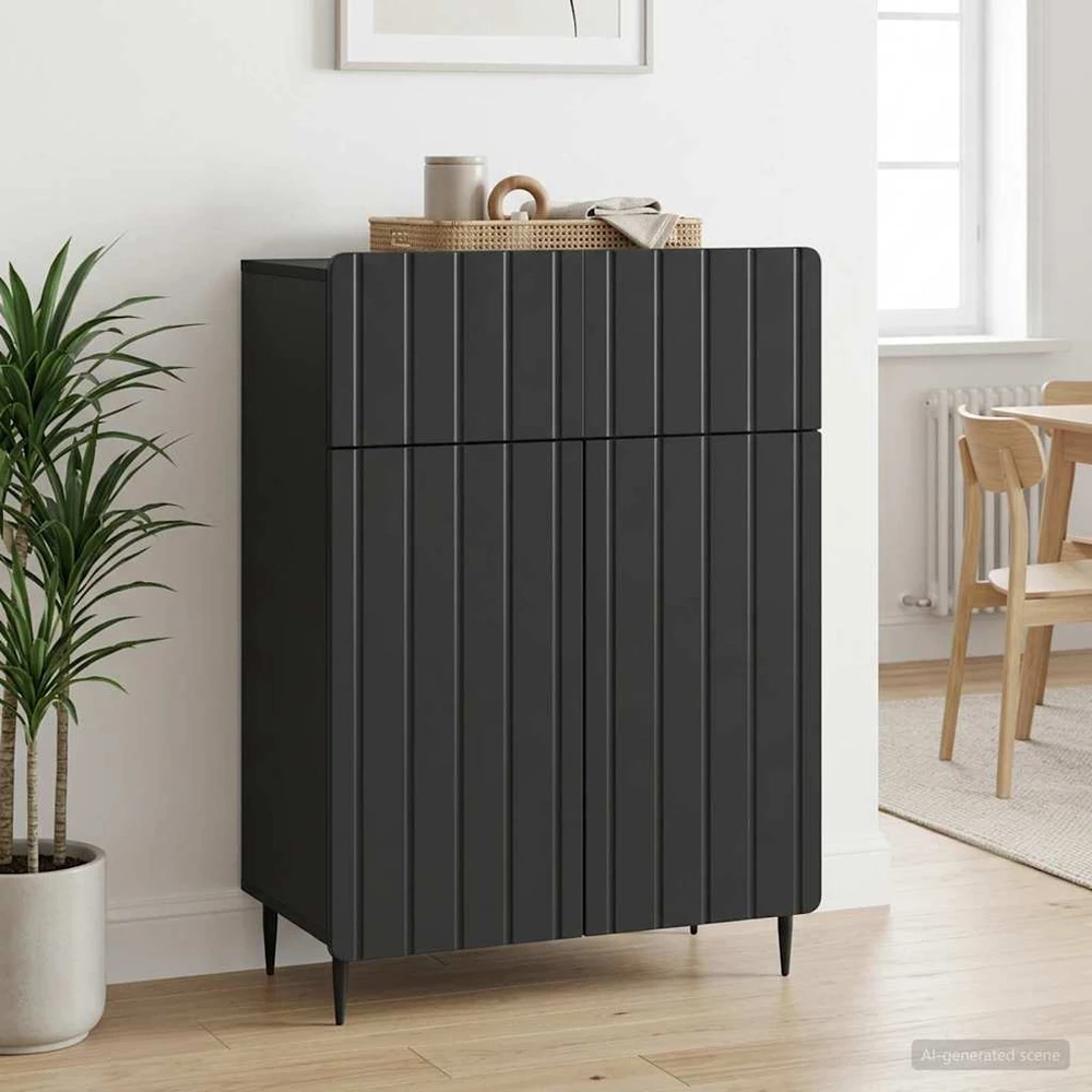 Kabalas Juoda 66 x 34,5 x 92 cm Apdirbta mediena