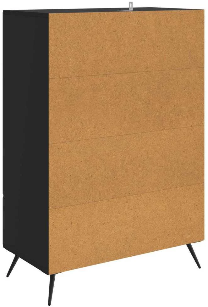 Kabalas Juoda 66 x 34,5 x 95 cm Apdirbta mediena