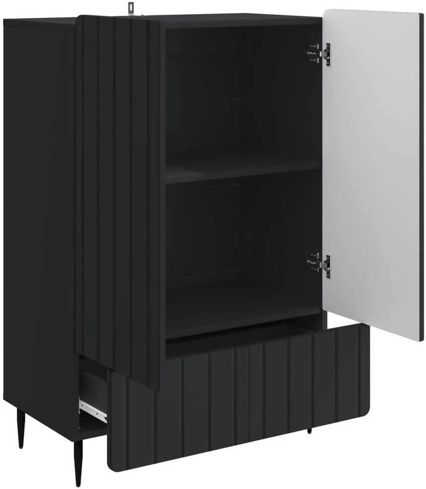 Kabalas Juoda 66 x 34,5 x 97 cm Apdirbta mediena