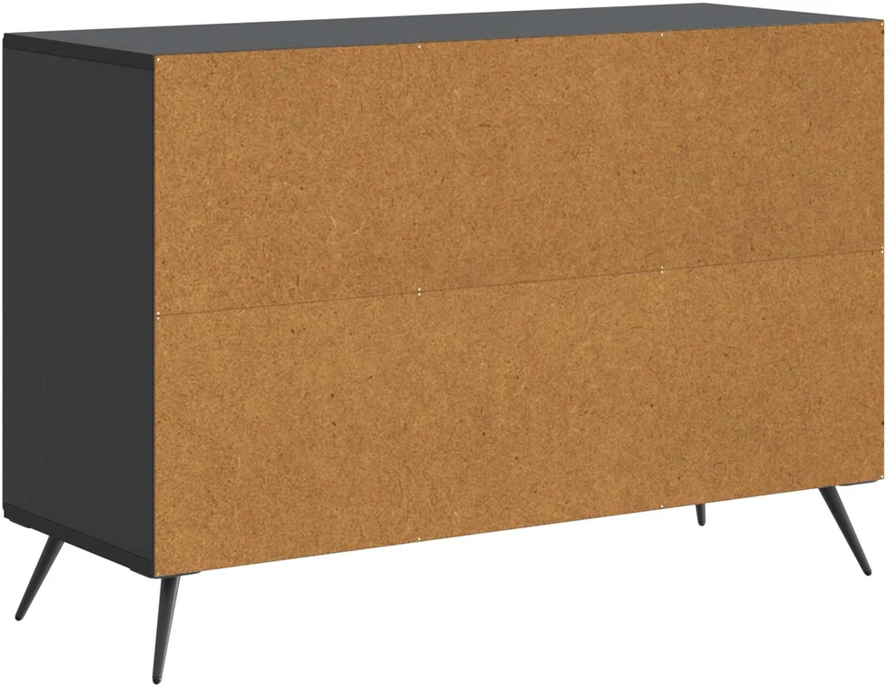 Kabalas su stalčių Juoda 89 x 34,5 x 60 cm Apdirbta mediena
