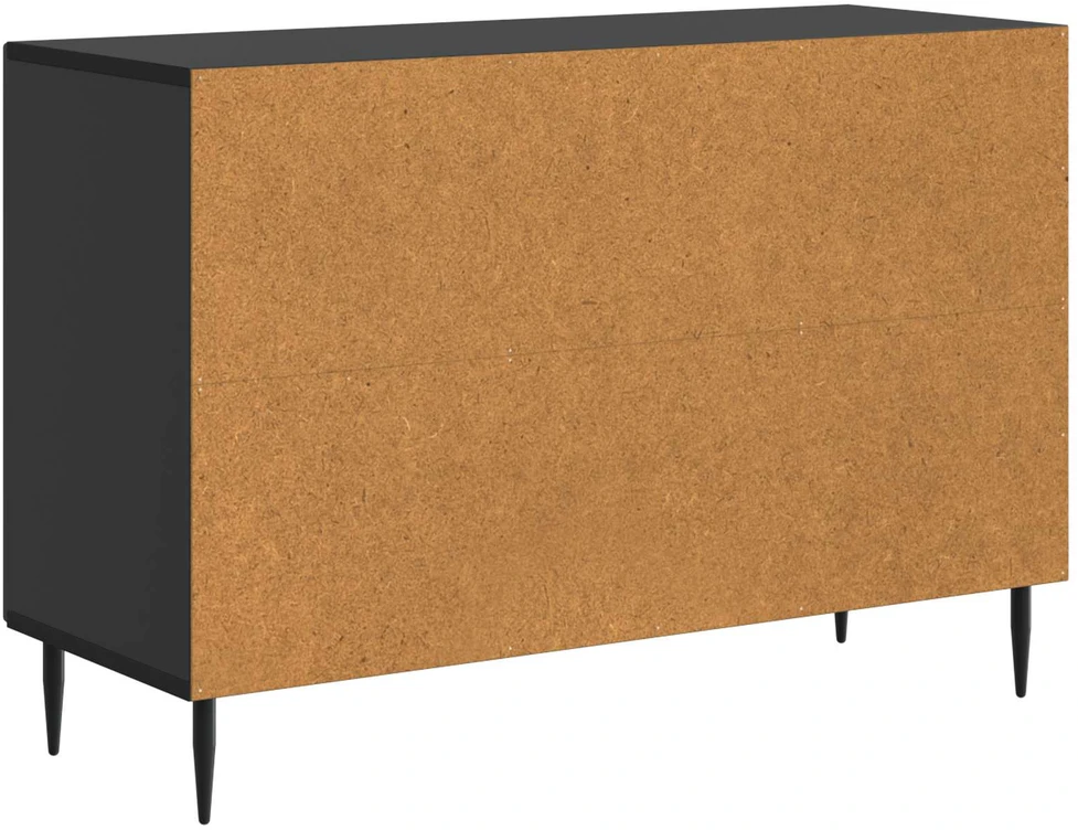 Kabalas su stalčių Juoda 89 x 34,5 x 60 cm Apdirbta mediena