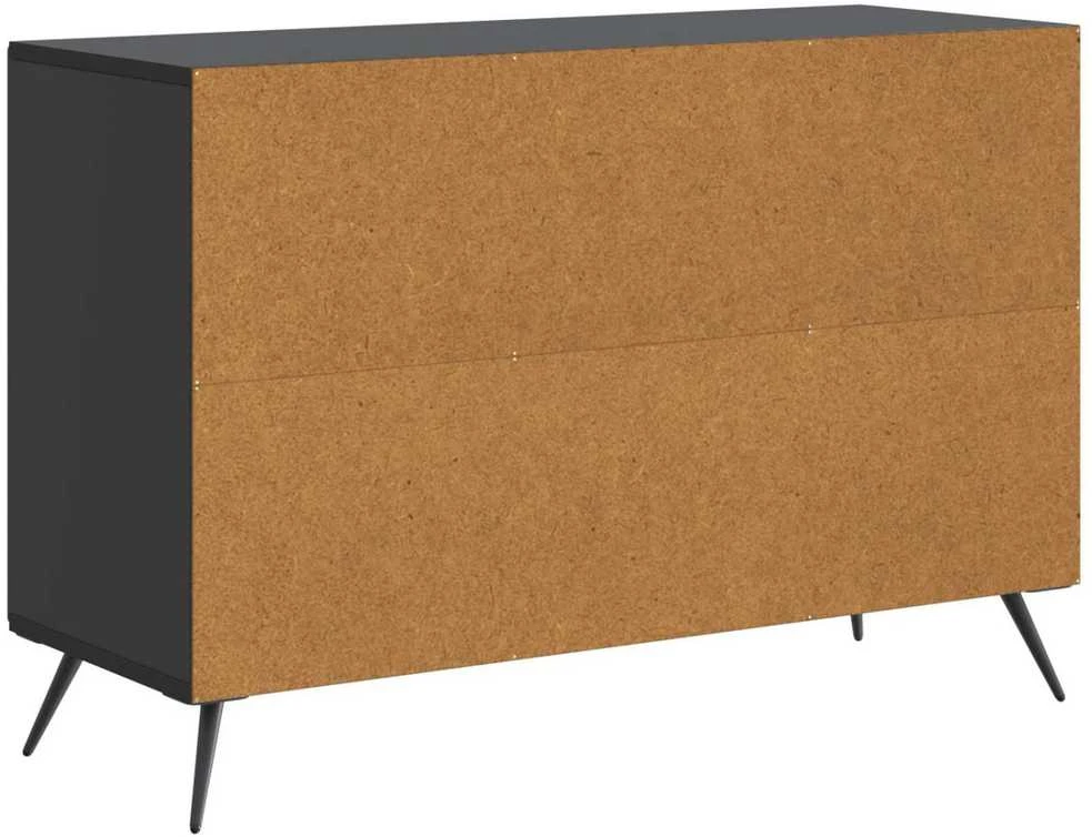 Kabalas su stalčių Juoda 89 x 34,5 x 60 cm Apdirbta mediena