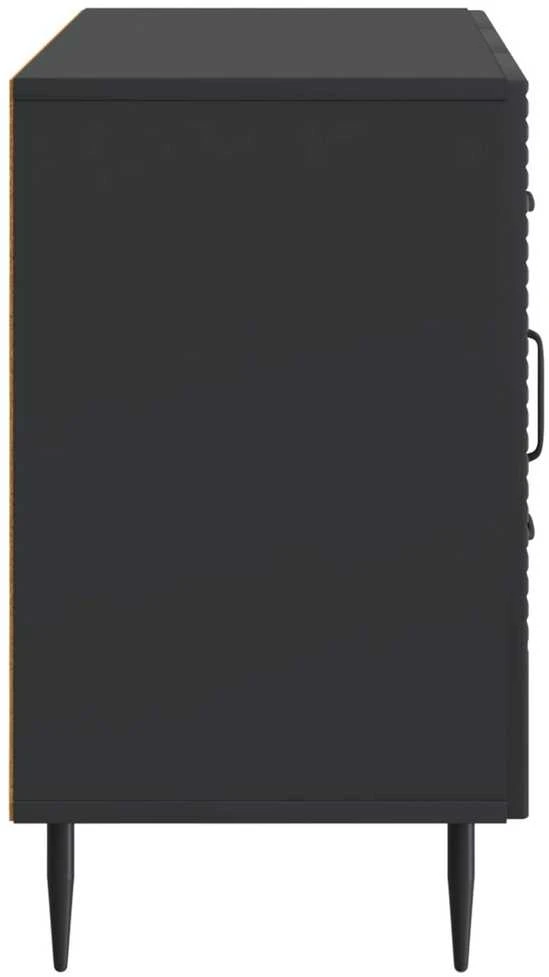 Kabalas su stalčių Juoda 89 x 34,5 x 60 cm Apdirbta mediena