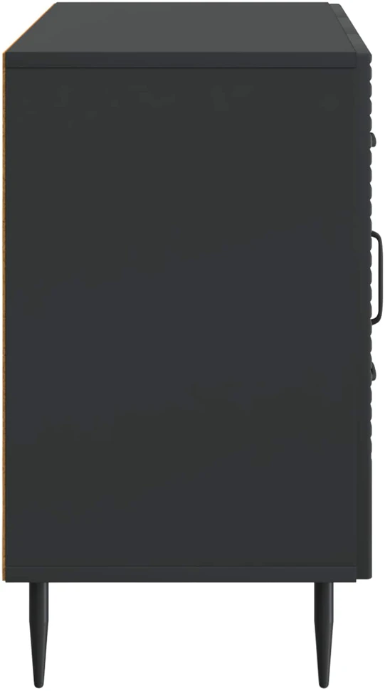 Kabalas su stalčių Juoda 89 x 34,5 x 60 cm Apdirbta mediena