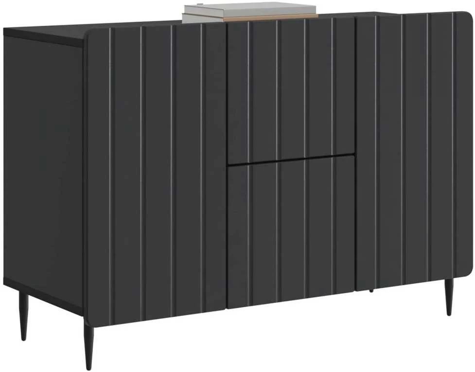 Kabalas su stalčių Juoda 89 x 34,5 x 62 cm Apdirbta mediena
