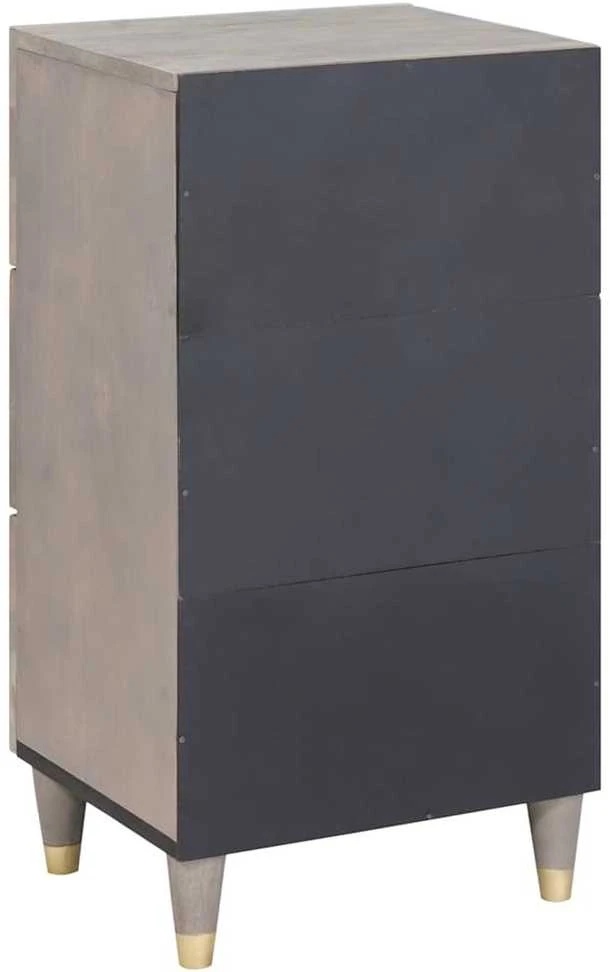 Kabalas Pilkas ir auksinis 40 x 33 x 75 cm Kietas mango medis